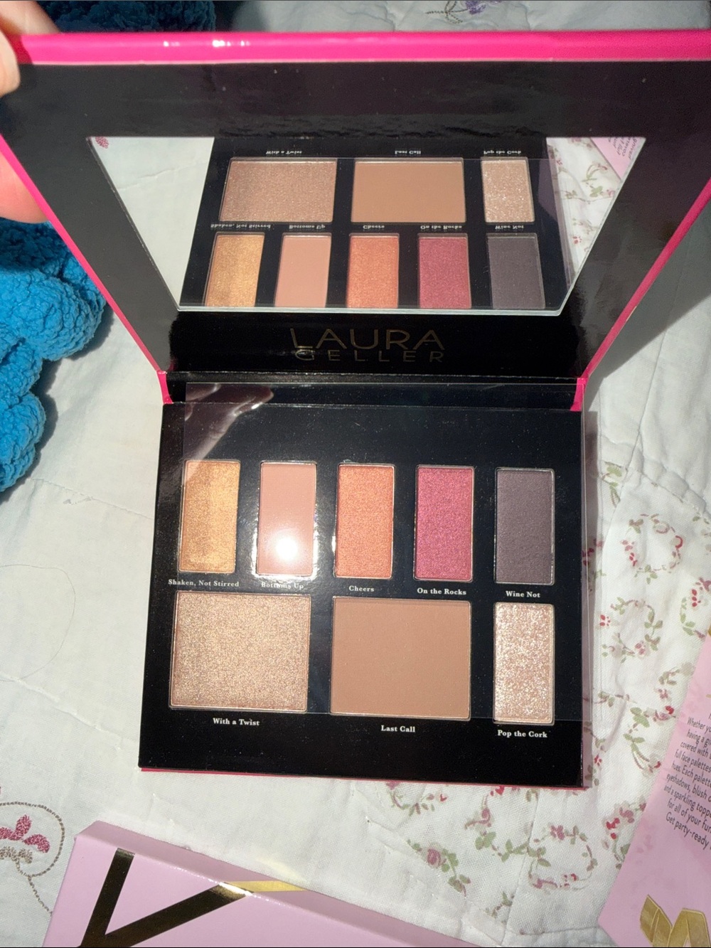 Laura Geller Eyeshadow & Face Palette Set - Bright Pink, Light Pink, Peach - Picture 2 of 4